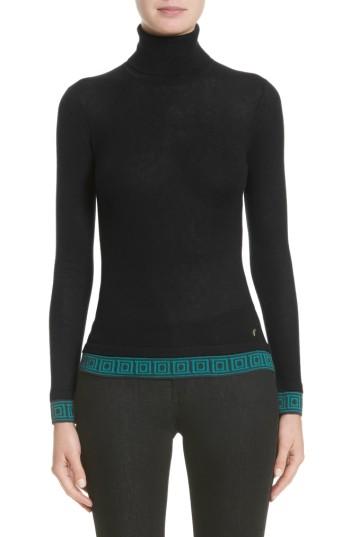 Women's Versace Turtleneck Sweater Us / 38 It - Black