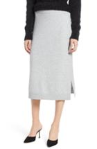 Women's Halogen Sweater Pencil Sweater Skirt, Size - Grey