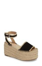 Women's Pour La Victoire Ria Espadrille Platform Sandal .5 M - Black