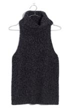 Women's Madewell Marled Sleeveless Turtleneck Sweater