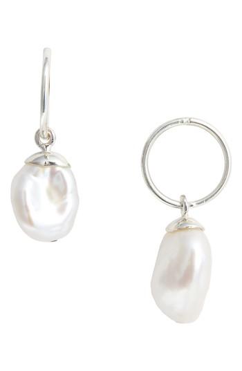 Women's Meadowlark Baroque Cultured Freshwater Pearl Endless Hoop Earrings