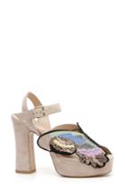 Women's Valentino Garavani Butterfly Genuine Snakeskin Platform Sandal Us / 36eu - Beige