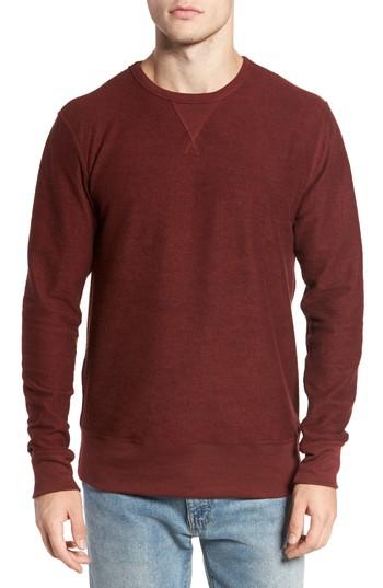 Men's Alternative B-side Reversible Crewneck Sweatshirt - Burgundy