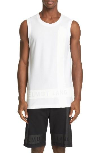 Men's Helmut Lang Logo Print Muscle T-shirt