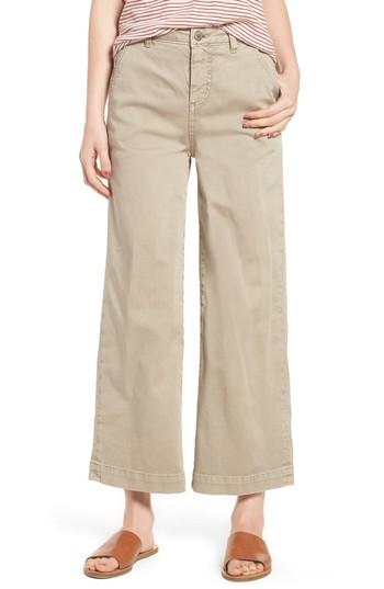 Women's Caslon Wide Leg Crop Pants - Brown