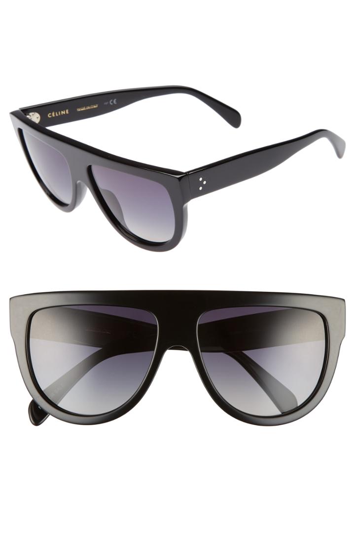 Women's Celine 58mm Pilot Sunglasses -