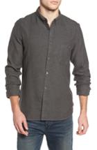 Men's French Connection Regular Fit Flannel Sport Shirt, Size - Black