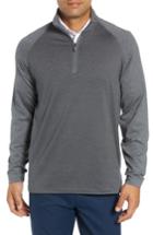 Men's Bobby Jones Xh2o Raglan Stripe Quarter Zip Pullover - Grey