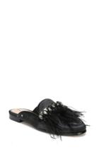 Women's Sam Edelman Landis Feather Mule .5 M - Black