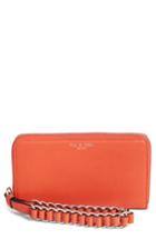 Women's Rag & Bone Devon Zip Leather Smartphone Wallet - Red