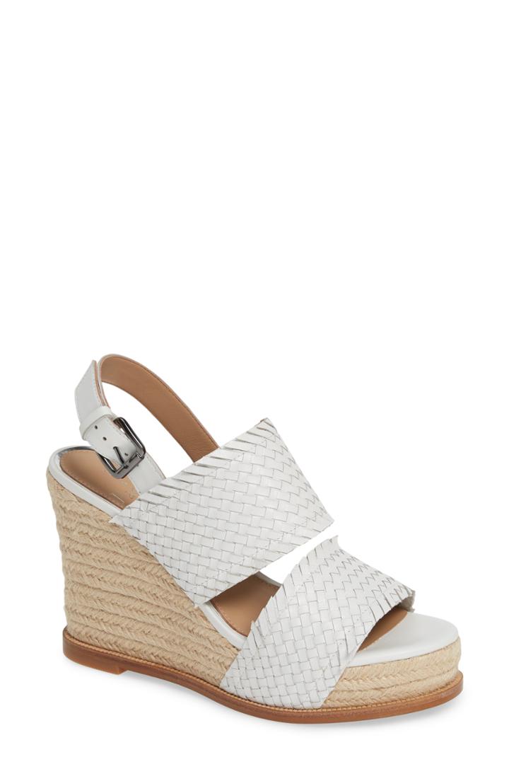 Women's Linea Paolo Elaine Espadrille Wedge Sandal M - White