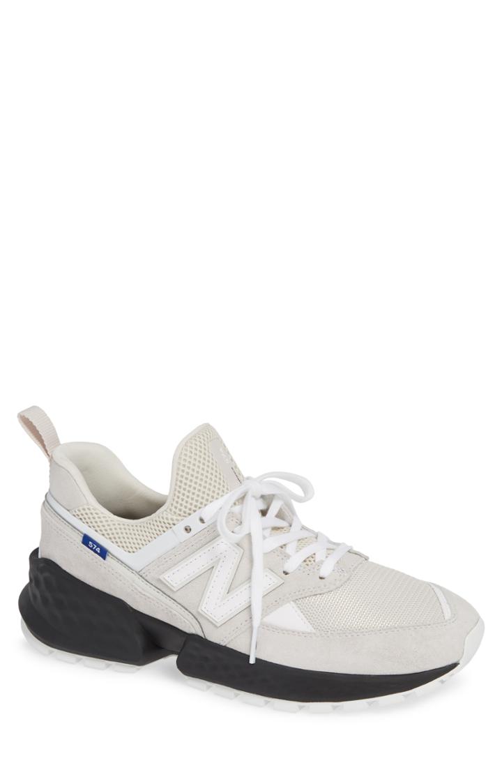 Men's New Balance 574 Sport Sneaker D - White
