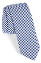 Men's 1901 Plaid Cotton Tie, Size - Blue