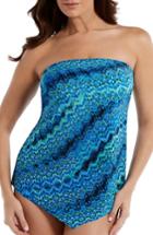 Women's Miraclesuit Babylon Hankini Tankini Top - Blue/green