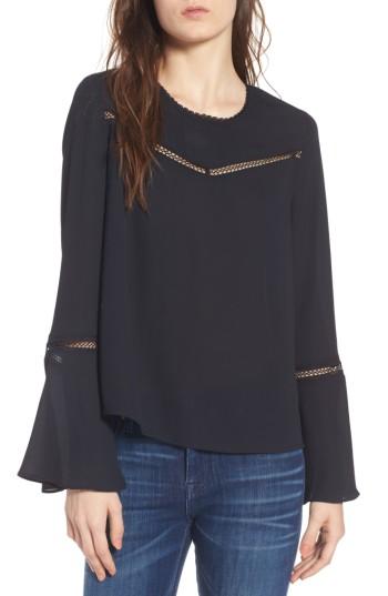 Women's Rebecca Minkoff Chava Bell Sleeve Top - Black