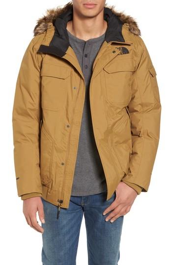 Men's The North Face Gotham Iii Waterproof Down Jacket - Beige