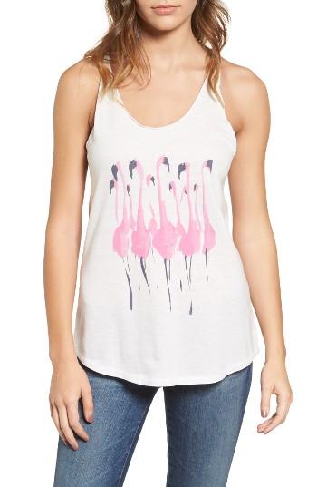 Women's Junk Food Donald Robertson Flamingo Tank