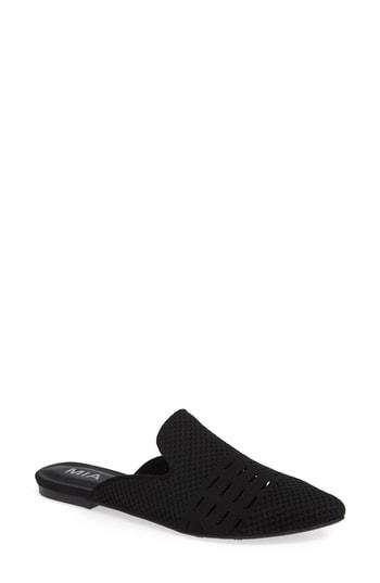 Women's Mia Tina Open Knit Mule M - Black