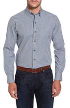 Men's David Donahue Check Sport Shirt - Black