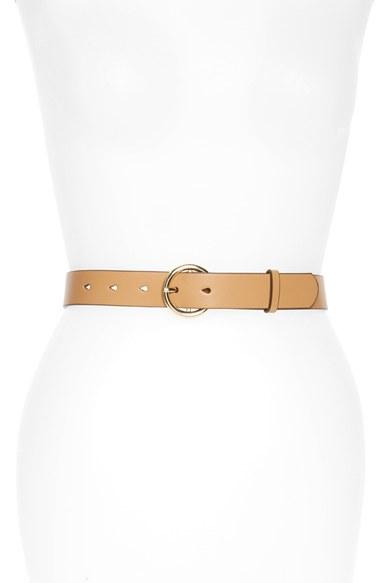 Women's Halogen Faux Leather Belt - Tan Camel