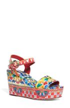 Women's Dolce & Gabbana Carretto Platform Wedge Sandal