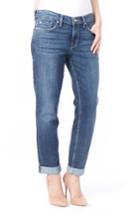 Women's Level 99 Sienna Stretch Distressed Ankle Cuff Jeans - Blue