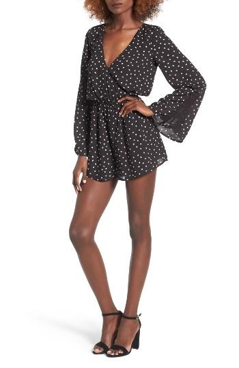 Women's Love, Fire Star Print Romper