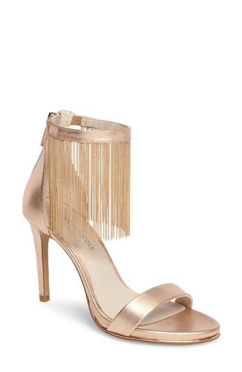 Women's Kenneth Cole New York Bettina Chain Fringe Sandal .5 M - Pink