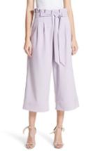 Women's Alice + Olivia Ryan Paperbag Crop Pants - Purple