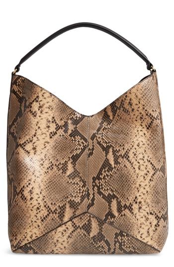 Dries Van Noten Leather Hobo Bag - Brown