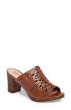 Women's Bella Vita Lark Laser Perforated Slide Sandal N - Brown