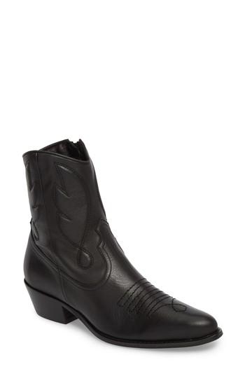 Women's Topshop Arizona Western Boot .5us / 37eu - Black
