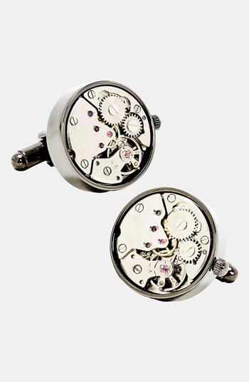 Men's Penny Black 40 'steampunk Watch Movement' Cuff Links
