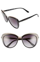Women's Dolce & Gabbana 57mm Gradient Cat Eye Sunglasses -