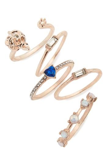 Women's Lula 5-pack Rose & Stone Rings