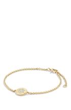 Women's David Yurman 'cable Collectibles' Cable Pave Star Of David Charm Bracelet With Diamonds In Gold