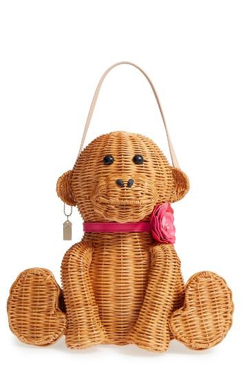Kate Spade New York Rambling Roses Wicker Monkey Bag -
