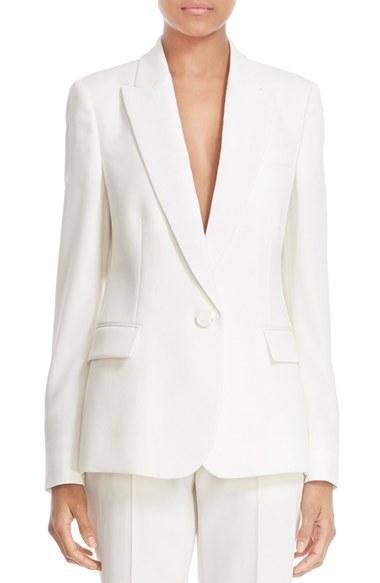 Women's Stella Mccartney 'ingrid' Wool Jacket Us / 40 It - Ivory