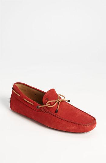 Tod's 'laccetto' Driving Shoe Red