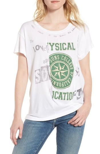 Women's Current/elliott The Pieced Tee - White