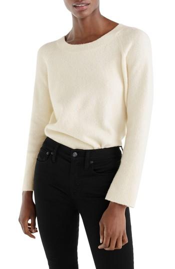 Women's J.crew Voletta V-back Sweater - Ivory