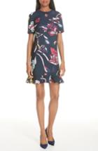 Women's Ted Baker London Colour By Numbers Carleen Frill Dress - Blue
