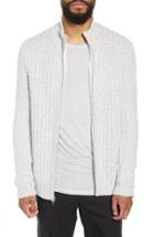Men's Calibrate Ribbed Front Zip Sweater - Grey