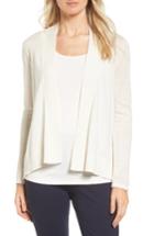 Women's Nordstrom Collection Cashmere & Linen Cardigan - Ivory