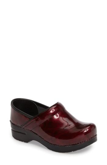 Women's Dansko 'professional' Clog .5-10us / 40eu M - Red
