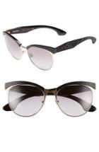 Women's Miu Miu 56mm Pave Cat Eye Sunglasses - Black