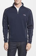 Men's Cutter & Buck New England Patriots - Edge Drytec Moisture Wicking Half Zip Pullover