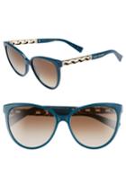 Women's Marc Jacobs 57mm Gradient Cat Eye Sunglasses - Blue