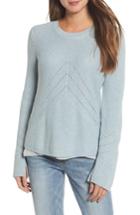 Women's Lucky Brand Nico Layered Look Sweater - Blue