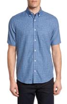 Men's Nordstrom Men's Shop Regular Fit Check Sport Shirt - Blue/green